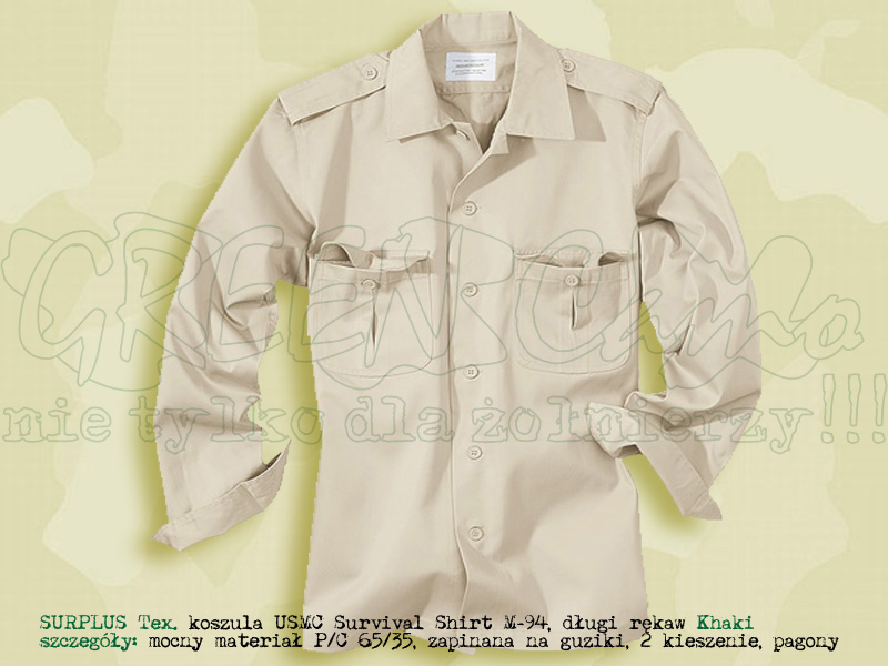 Surplus Tex. koszula USMC M-94 1/1 Khaki