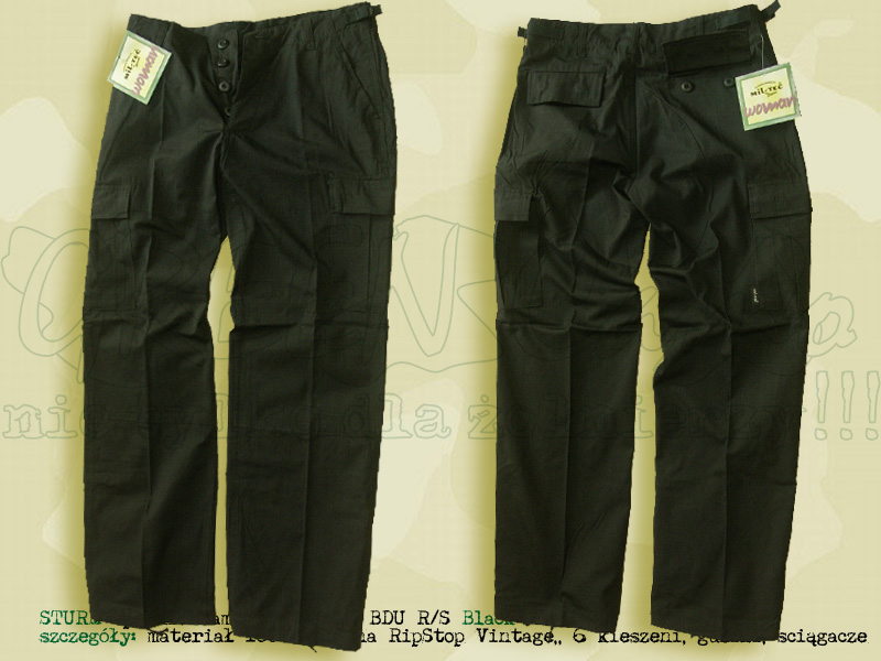 STURM spodnie damskie BDU R/S Black