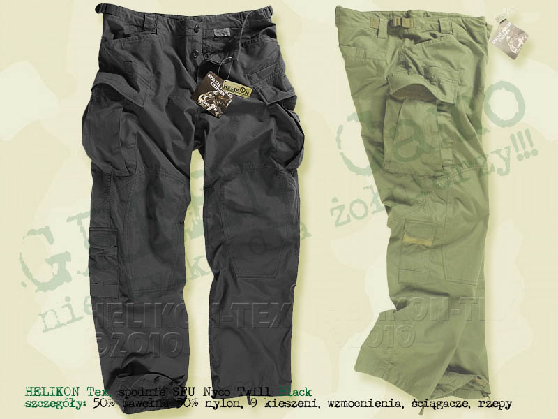 HELIKON Tex. spodnie SFU PT Special Forces Uniform PolyCotton Twill Black