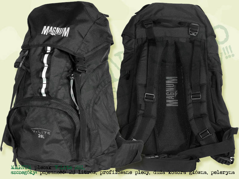 MAGNUM plecak V-Lite 28 litrów Black