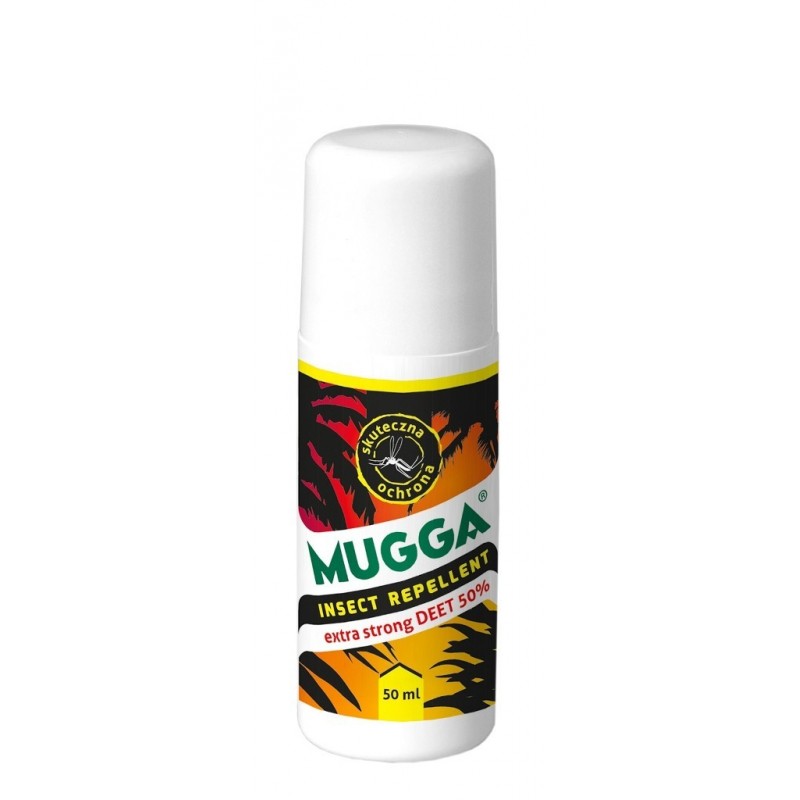 MUGGA preparat roll-on 50 ml na kleszcze i komary 50% DEET