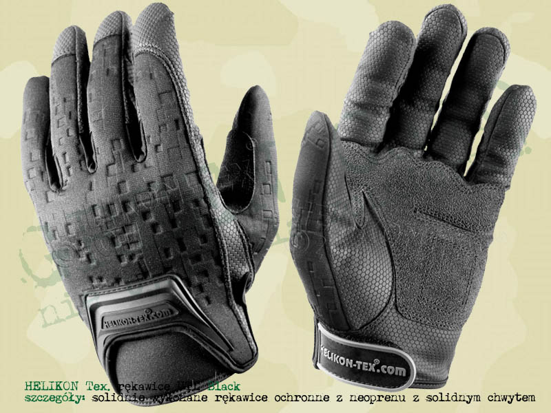 HELIKON Tex. rękawice taktyczne / ochronne UTL Tactical Gloves Black