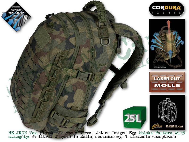 DIRECT ACTION plecak Dragon Egg® - Cordura® - Polska Pantera Wz.93 25l.