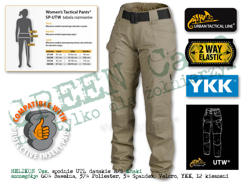 HELIKON Tex. spodnie WOMEN'S UTP®  R/S Khaki