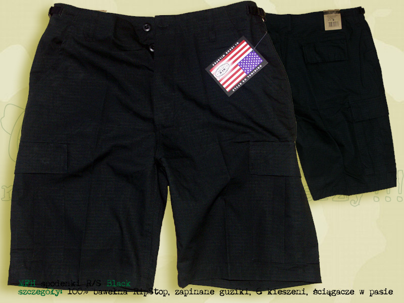 MFH spodenki BDU R/S Black