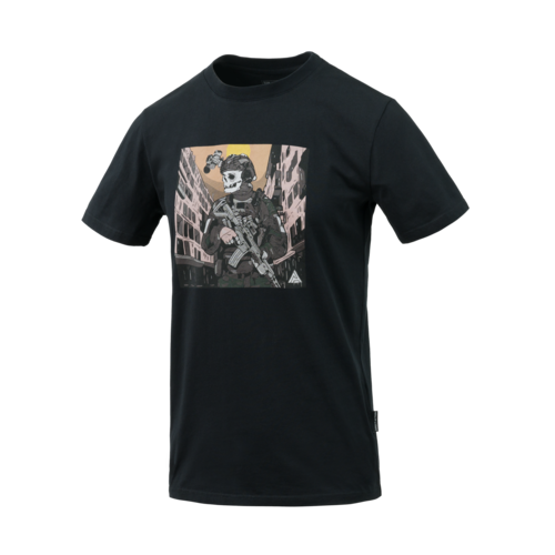 DIRECT ACTION T-shirt DA SKELETON - Cotton - Black