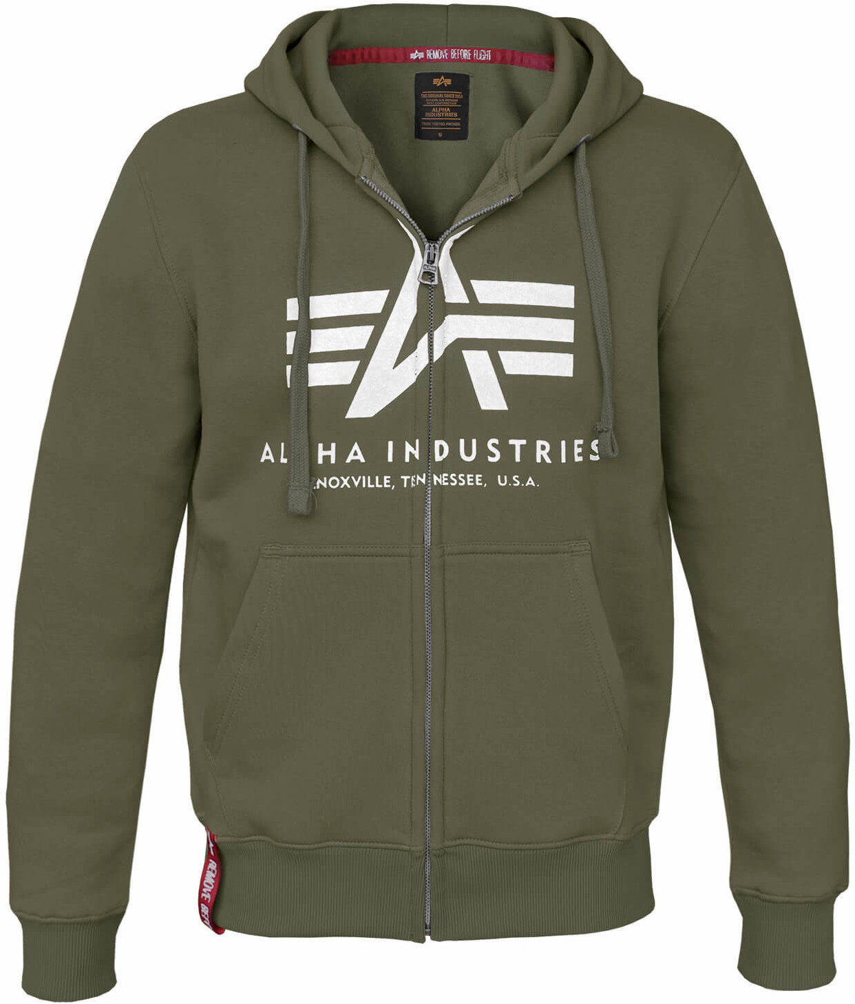 Bluza ALPHA INDUSTRIES Basic Zip Hoody Dark Olive
