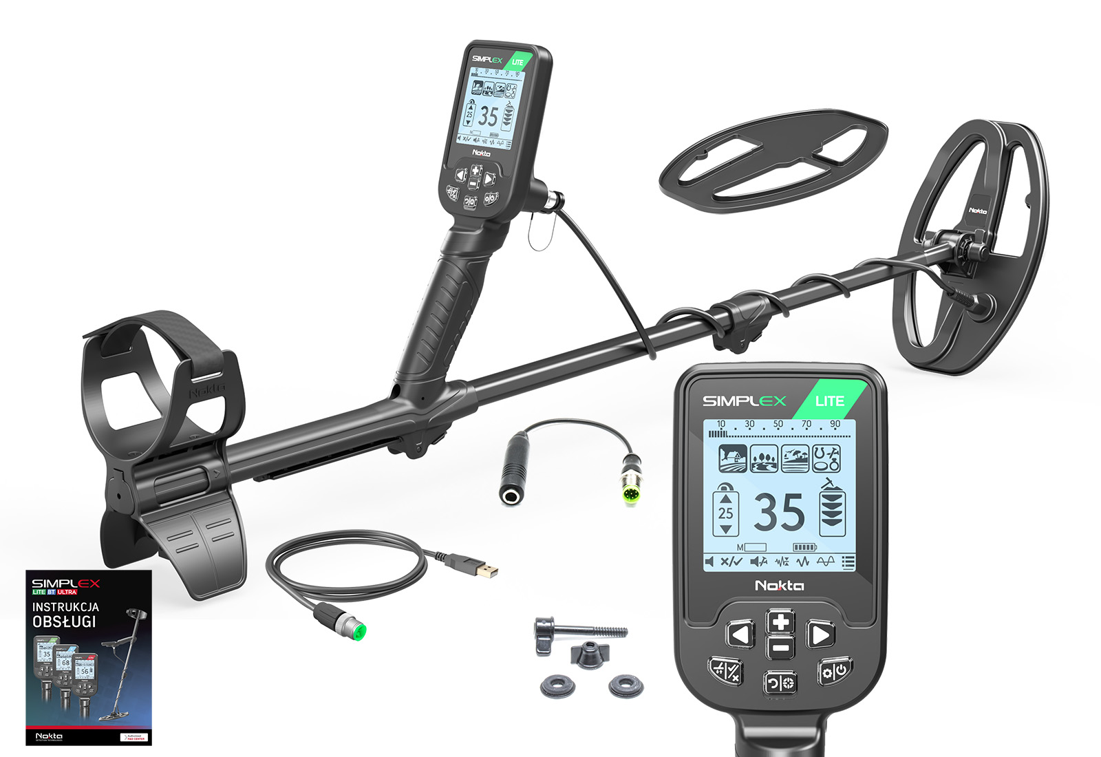 NOKTA Simplex Lite SX24 6,5x9" DD łatwy w obsłudze wodoszczelny detektor metali