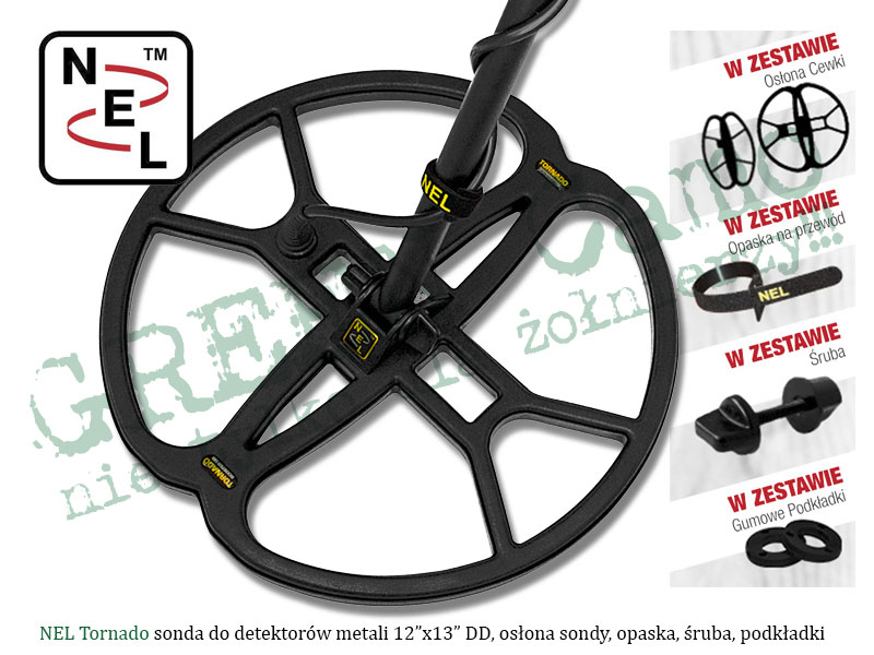 NEL Tornado 12"x13" sonda / cewka do detektorów metali GARRETT seria ACE