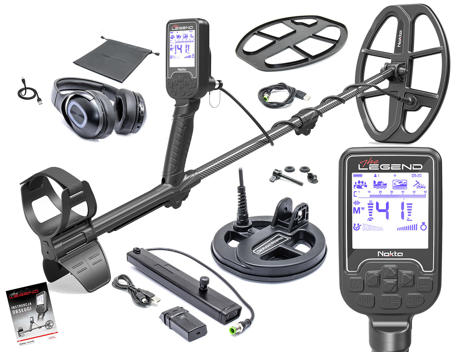 NOKTA The Legend PRO LG30 12" DD + LG15 6" DD v 1.17 Bestia wodoszczelny detektor, wykrywacz BW'25