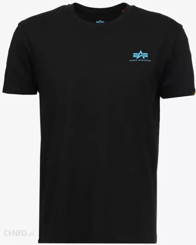 Alpha Industries T-Shirt Basic T Small Logo Black Blue