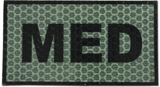 COMBAT-ID naszywka IR E1 MED FOLIAGE GREEN