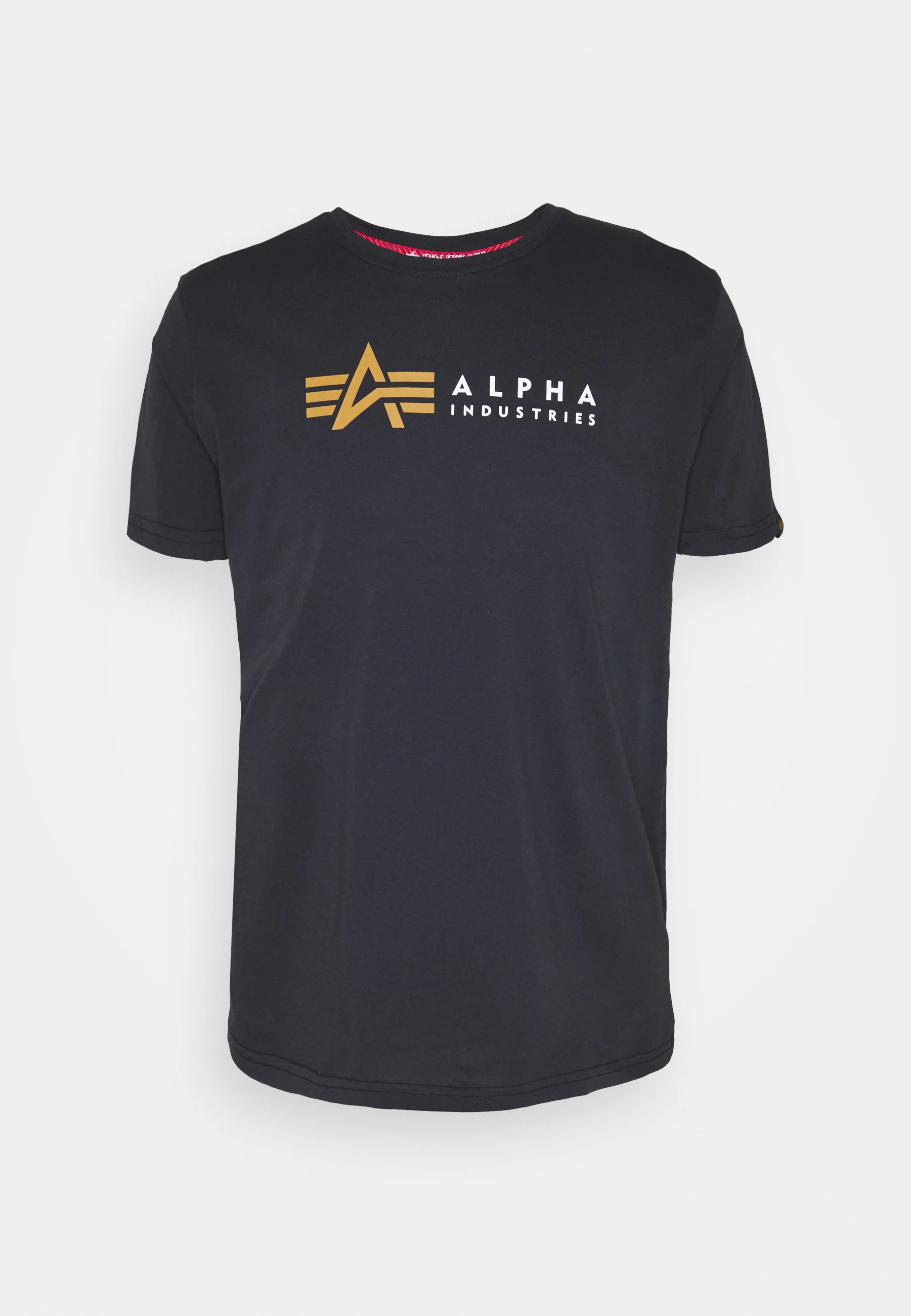 Alpha Industries T-Shirt  Label-T Replica Blue