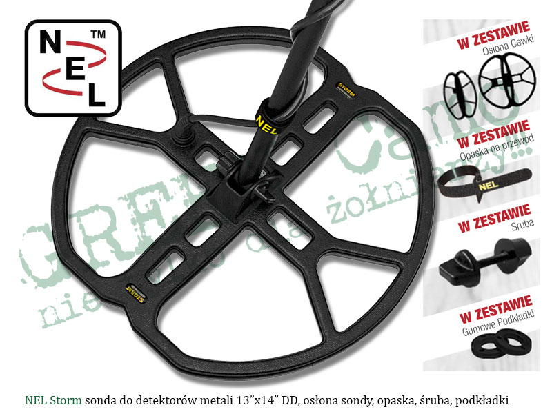 NEL Storm 13"x14" sonda / cewka do detektorów metali GARRETT seria ACE