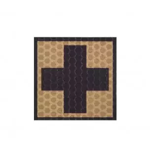 COMBAT-ID naszywka IR F1 MED Cross Coyote