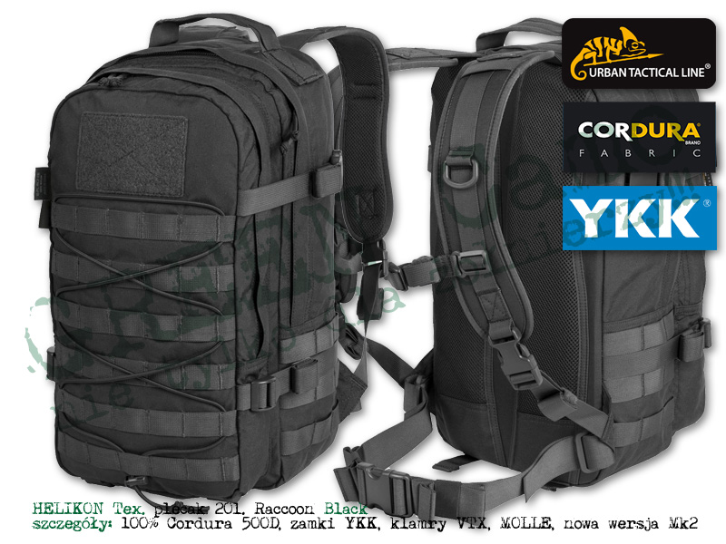 HELIKON-Tex plecak Raccoon Mk2 20 litrów Black