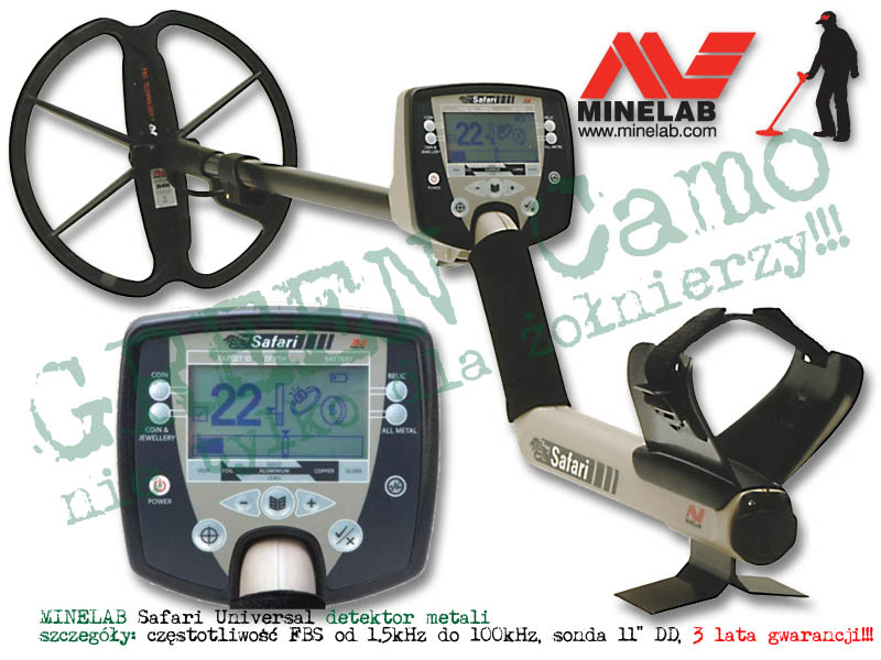 MINELAB Safari Universal - detektor / wykrywacz metali