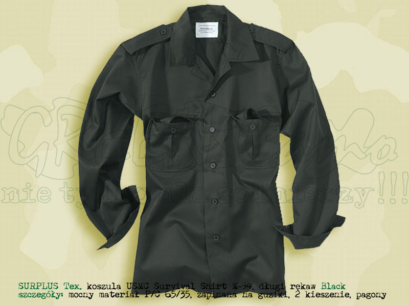 Surplus Tex. koszula USMC M-94 1/1 Black