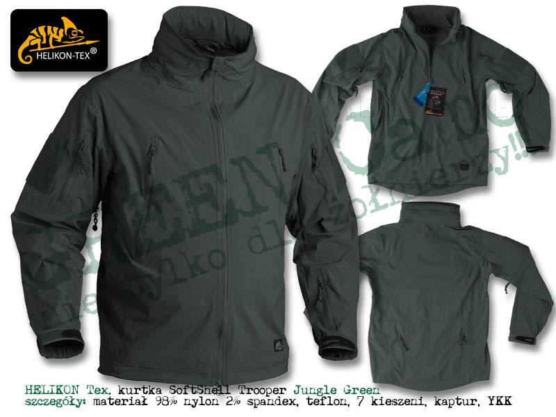 HELIKON Tex. kurtka TROOPER - Soft Shell - Jungle Green